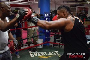 Showtime open workout at Mendex Boxing in NYC
